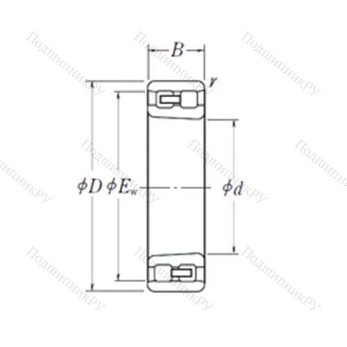 Подшипник роликовый радиальный NN 3038 K