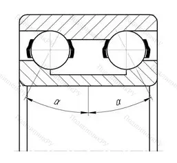 Модификация подшипника 6-3056310 размер 50x110x44,4 от производителя  ГПЗ-23