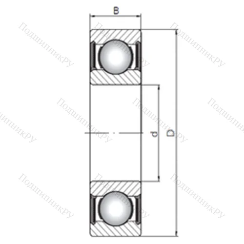 Подшипник шариковый радиальный 63314-2RS от производителя  CX