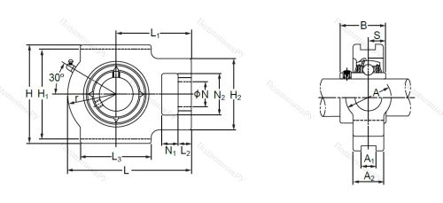 Подшипниковый узел UCT 218 в Челябинске