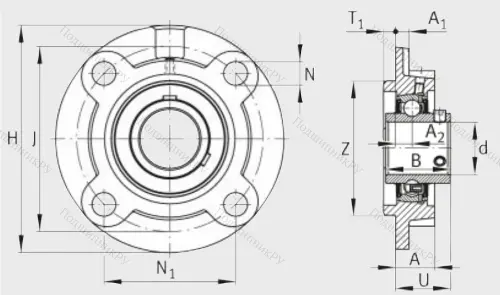 Подшипниковый узел UCFC 210 J 7 в Челябинске
