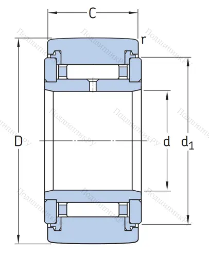 Игольчатый подшипник NATR 6 PP A от производителя  SKF