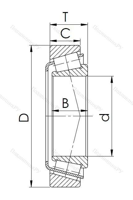 Конический роликовый подшипник 7315 (30315) в Челябинске