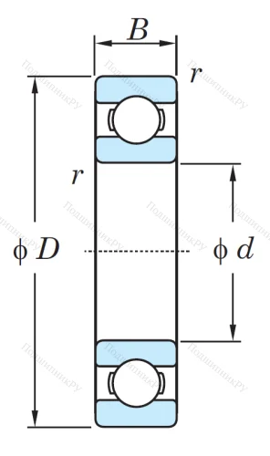Однорядный шариковый подшипник 6024 C 3 от производителя  KOYO