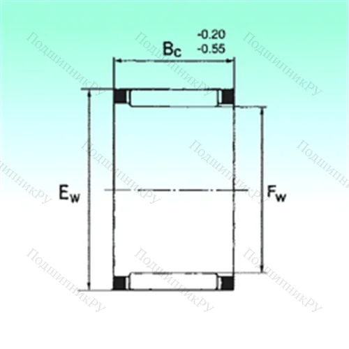 Подшипник игольчатый радиальный KZK 40x48x17 от производителя  NBS