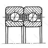 Модификация подшипника 2В0-466409Л размер 45x120x58 от производителя  ГПЗ-8