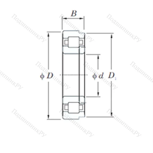 Подшипник роликовый радиальный NUP 2215R
