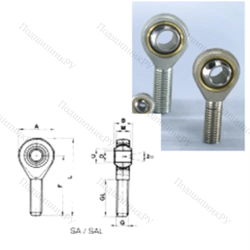 Подшипник скольжения сферический SAL 25T/K от производителя  CRAFT Подшипник скольжения сферический SAL 25T/K от производителя  CRAFT