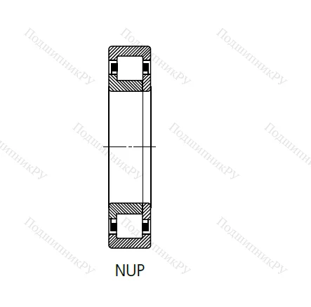 Цилиндрический роликовый подшипник 92317 Л (NUP 317 M) в Челябинске