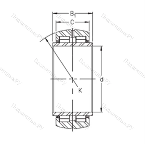 Подшипник роликовый радиальный SL 06 040 E