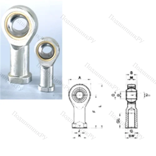 Подшипник скольжения сферический SIL 16T/K от производителя  CRAFT