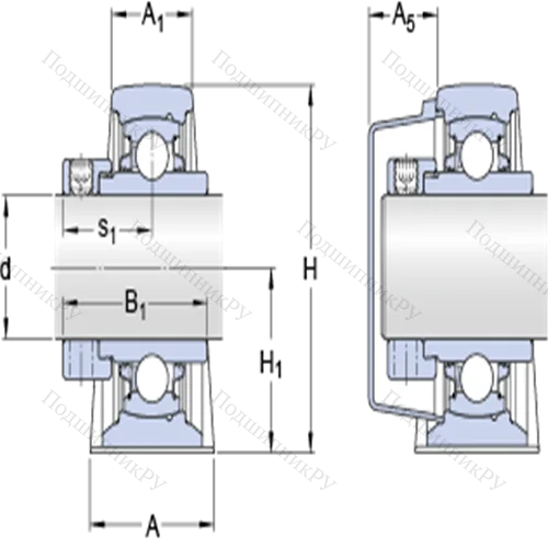 Стационарные подшипниковые узлы типа Y (литой корпус, крепление стопорными винтами) SY 1.1/4 WDW от производителя  SKF Стационарные подшипниковые узлы типа Y (литой корпус, крепление стопорными винтами) SY 1.1/4 WDW от производителя  SKF