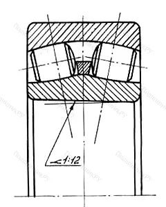 Подшипник  3153722 (23122K) размер 110x180x56 от производителя  BBC