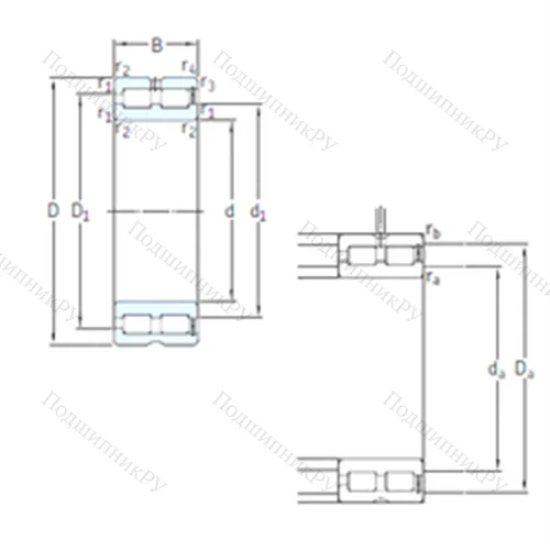 Подшипник роликовый радиальный NNCF 5004CV от производителя  SKF