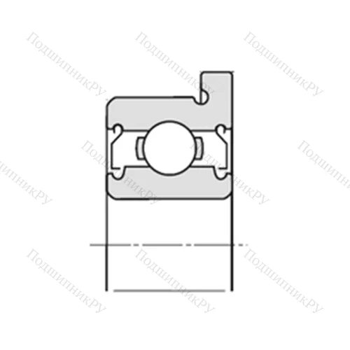 Подшипник шариковый радиальный F-WBC 6-12ZZ