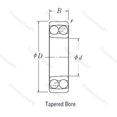 Подшипник шариковый радиальный самоцентрирующийся 1220 K