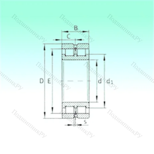 Подшипник роликовый радиальный SL 024922 от производителя  NBS