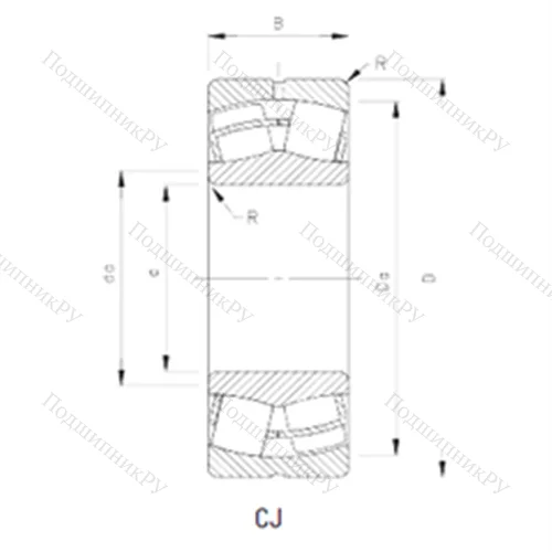 Подшипник роликовый радиальный самоцентрирующийся 24024CJ