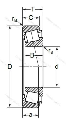 Конический роликовый подшипник 7311 А (СПЗ-9) в Челябинске
