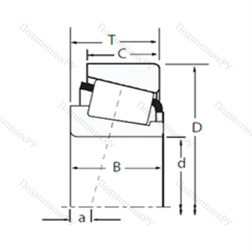 Подшипник роликовый радиально-упорный 482E/472 от производителя  TIMKEN