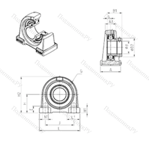 Подшипниковый узел шариковый радиальный ESPAE 203 от производителя  SNR