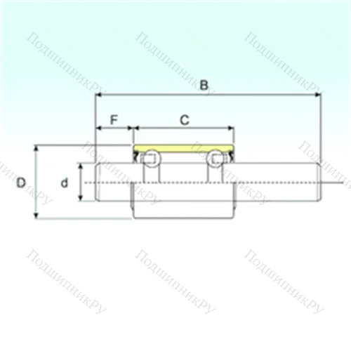 Подшипник шариковый радиальный WB 1630119 от производителя  ISB