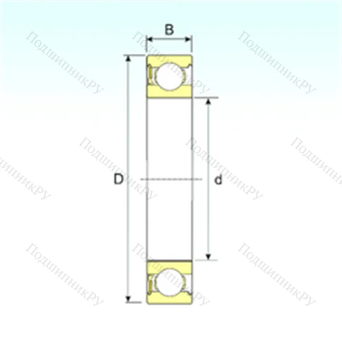 Подшипник шариковый радиальный 635-RZ от производителя  ISB