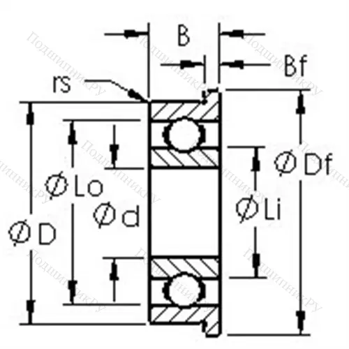 Подшипники шариковые радиальные метрическая серия из нержавеющей стали F 687H от производителя  AST Подшипники шариковые радиальные метрическая серия из нержавеющей стали F 687H от производителя  AST