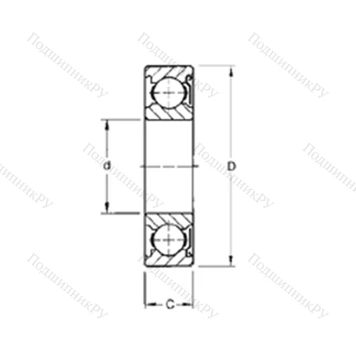 Подшипник шариковый радиальный 9124KD