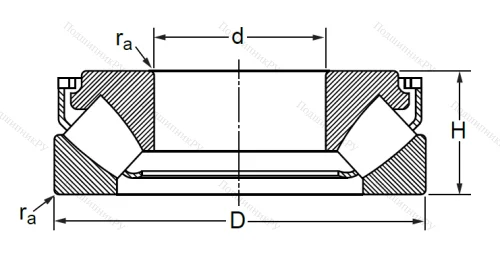 Упорный роликовый подшипник 29317 EM (9039317 Л ГОСТ) в Челябинске