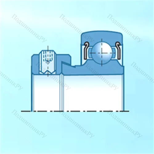 Подшипник шариковый радиальный AEL 206D 1