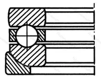 Подшипник  53322+U 322 (18322) размер 110x190/195x72 от производителя  SKF