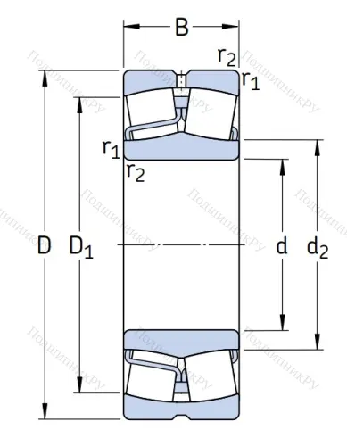 Сферический роликовый подшипник 22313 E/VA 405 от производителя  SKF