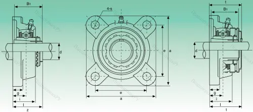Подшипниковый узел UKF 207 в Челябинске