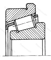 Подшипник  32222R (67522) размер 110x200x56 от производителя  SKF