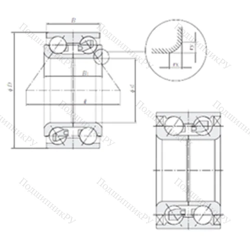 Подшипник шариковый радиально-упорный DE 0565LZCS 34PX 1/L 244 от производителя  NTN