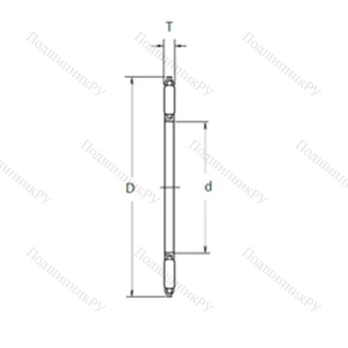 Подшипник игольчатый упорный FNTA-4060