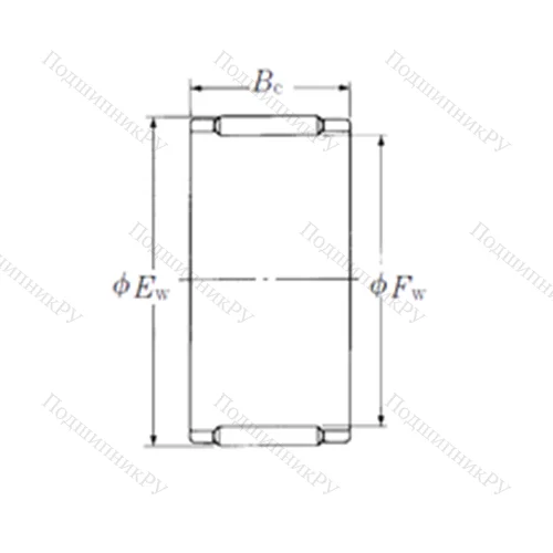 Подшипник игольчатый радиальный FBN-424727 от производителя  NSK Подшипник игольчатый радиальный FBN-424727 от производителя  NSK