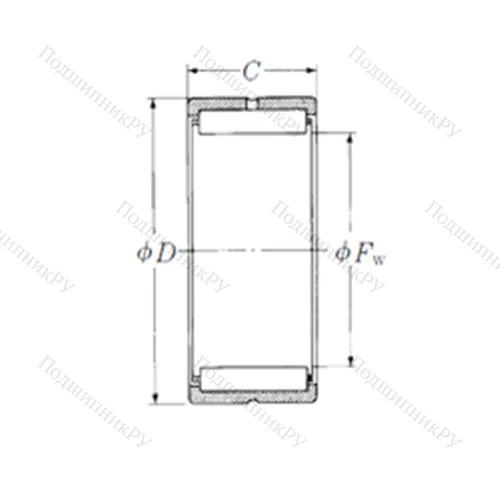 Подшипник игольчатый радиальный HJ-8811240