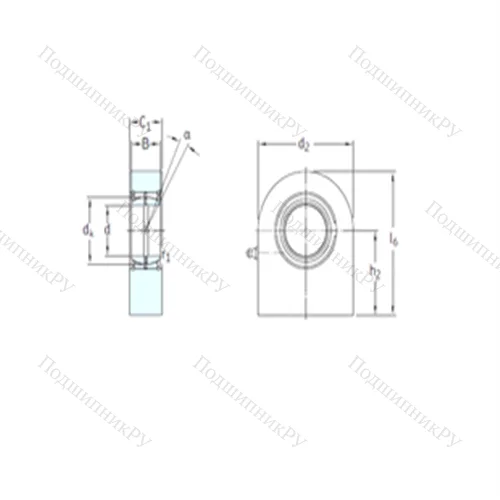 Подшипник скольжения сферический SCF 35ES от производителя  SKF