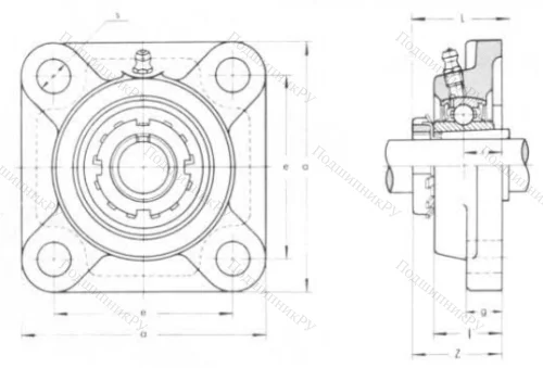 Подшипниковый узел UKF 215 в Челябинске