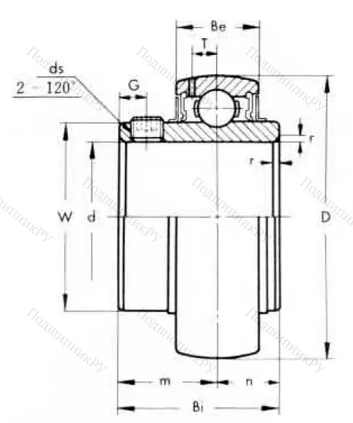 Корпусный подшипник UC 205-14 (ASAHI) в Челябинске