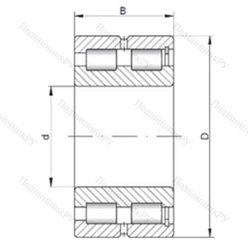 Подшипник роликовый радиальный NNCF 5004 V от производителя  CX