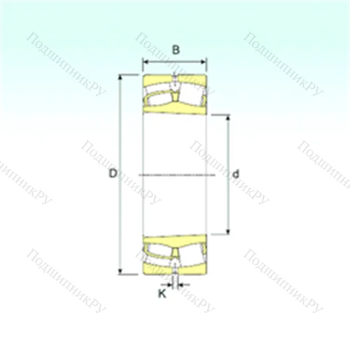 Подшипник роликовый радиальный самоцентрирующийся 23036 K от производителя  ISB
