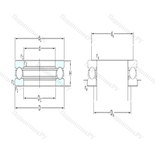 Подшипник шариковый упорный 51213 от производителя  SKF