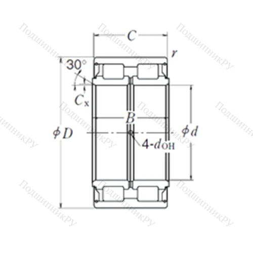 Подшипник роликовый радиальный RS-5022