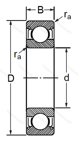 Шариковый однорядный подшипник 76-80302 (6302 ZZC 3) в Челябинске