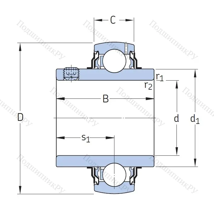 Корпусный подшипник YAR 209-2F в Челябинске