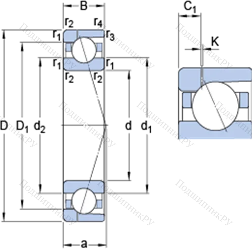 Прецизионные радиально-упорные шарикоподшипники 7028 CD/P 4AH 1 от производителя  SKF Прецизионные радиально-упорные шарикоподшипники 7028 CD/P 4AH 1 от производителя  SKF