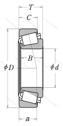 Конический роликовый подшипник HR 30307 J от производителя  NSK